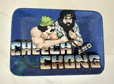 Rare Vintage 1982 Cheech & Chong Mini Tray C&C Brown Productions Rolling Tray picture