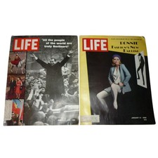 Vintage LIFE Magazine Lot 1968 1969 Faye Dunaway Richard Nixon Nixon Berlin Ads picture