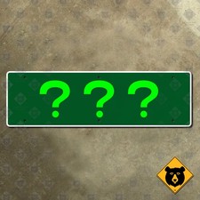 CUSTOM road highway guide directional or other rectangular sign ANY TEXT 44x10 picture