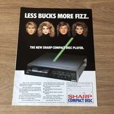 GRAM70 MAGAZINE ADVERT 11X8 NEW SHARP DX110H COMPACT DISC PLAYER picture