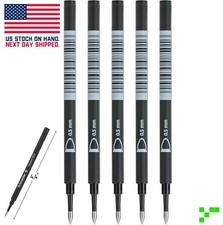 5 pcs. Schneider Topball 850 Pen Refills Roller Ball Fine Ball Point .5mm Black picture