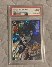 2020 Panini Fortnite Dante #P10 Cracked Ice Promo Set PSA 8 picture
