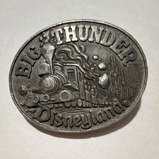 Walt Disney Productions Disneyland Big Thunder Mountain Railroad Belt Buckle picture