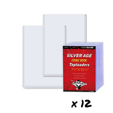 120 SILVER AGE Comic Book Topload Holders - Rigid Top loaders NEW Hobby Guard picture
