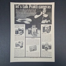 1962 Prakti Cameras Vintage Print Ad Prisma Praktina Praktisix Pentina Praktica picture