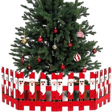 Blulu 4 Pack 12 Inch Christmas Tree Gate Santa Claus Small picture