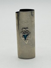 Vintage Silvertone Bic Lighter Holder Cover Case Turquoise Arrowhead Southwest picture
