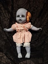 OOAK Creepy Doll Handmade Halloween Prop 10 In Tall Peek-A-boo picture