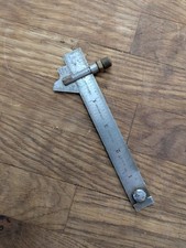 Vintage Starrett No 22-C 59 Degree Drill Point Gage 6 Inch Rule Machinist Tool picture