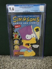 Simpsons Comics and Stories #1 CGC 9.6 1993 Welsh Publishing  White Pages picture