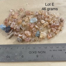 Lot E Natural Topaz Rough 230 Ct Mixed Pink Golden Blue Faceting Parcel picture