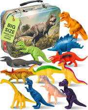 Dinosaur Toys - 12 Realistic 9-Inch Models with Storage Box picture