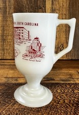 VINTAGE MYRTLE BEACH GLASS CUP MUG THE PAVILION PATRICIA HOTEL OCEAN FOREST picture