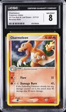 2004 CHARMELEON REVERSE HOLO #31/112 EX FIRE RED & LEAF GREEN CGC 8 picture