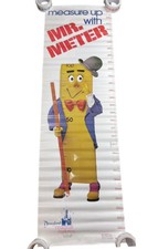 RARE Vintage 1977 Disneyland Magical Metrics Tour Mr. Meter 18”x59.5” Poster USA picture