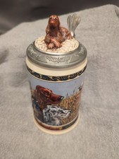 Budweiser Hunter's Companion Irish Gordon English Setters Stein Anheuser Busch picture