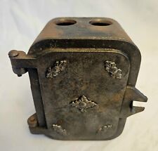 ANTIQUE VINTAGE BONNELL VICTORIAN FUSE BOX CAST IRON FROM NYC BUILDING STEAMPUNK picture