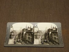VINTAGE STEREOVIEW STEREOSCOPE CARD FLEET SAINT PAUL'S LONDON ENGLAND picture
