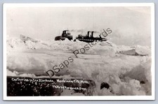 Michigan Rppc Postcard c1930-50s Car Ferries Ice Blockade Mackinaw City Rppc picture