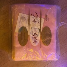 Vintage 1965 Faribo Wool Blanket 100 Year Anniversary Pink Satin Trim 75