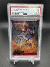 1995 Fleer Marvel Metal Blaster #3 Cyclops PSA 8 picture