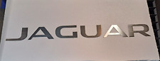Jaguar Garage Sign Brushed Aluminum Lettering 4 Feet Wide picture