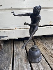 Vintage Deco Bronze Sculpture Be A Wonderful Piece For Any Dresser picture