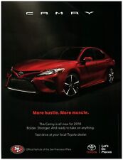 2017 Toyota Print Ad, Red 2018 Camry More Hustle More Muscle San Francisco 49ers picture