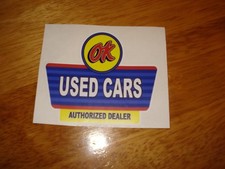 OK  USED CARS  ** WINDSHIELD DECAL** picture