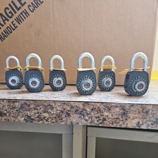 (6) NOS Vintage Gougler Lock  Keyless Combination Locks with Combinations & Box picture