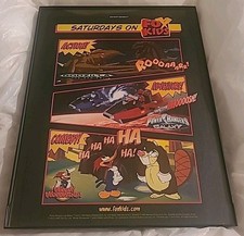 Fox Kids Saturday Godzilla Power Rangers Woody Print Ad 1999 Framed 8.5x11  picture