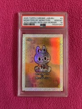 PSA 10 Topps Chrome Labubu #3 Monsters by Monsters 10th Anniversary Border picture
