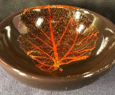 Chinese Studio Pottery Jizhou Leaf Tenmoku Tea Cup Mu Ye Jian w/ gift box picture