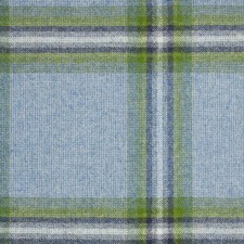 Abraham Moon Wool Plaid Uphol Fabric- New Orleans / Blue Green 2.90 yd U1956/X07 picture
