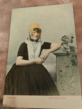 1907 Traditional Costume Woman Zeeland Walcheren Netherlands Postcard picture