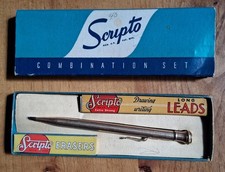 Vintage Mismatched Franken Set: Wahl Eversharp Pencil & Scripto No 40 Box Leads picture