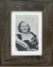 Gracie Fields, Famous British Actress, Framed 17x12cm Hand Signed Photo With COA picture