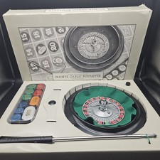 Casino Roulette Wheel Game Restoration Hardware New Open Box COMPLETE  picture