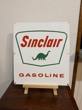 Vintage Original Sinclair Porcelain Gas Pump Sign NOS picture