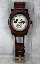 Vtg Disney Mickey & Minnie Mouse Watch Clock w Pendulum - Original Box - Tested picture