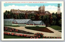 Briarcliff Lodge Greenhouses Briarcliff Manor NY Postcard Ruben Quality Views picture