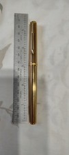 Parker Premier Athens Gold Plated fountain Pen 18k Gold Fine Point Nib France  picture
