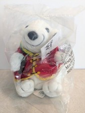 NWT 1998 Manchu Wok COCA-COLA Polar Bear Plush Bean Bag Red Jacket #0177 B98F picture