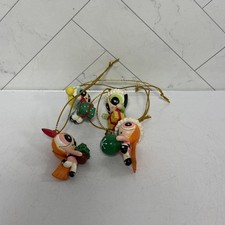 The Powerpuff Girls Mini Ornament Christmas Set 2002 Cartoon Network x4 picture
