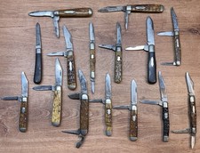 15 Cattarargus Pocket Knives-read For Restoring-parts Or Display- As-is-read picture