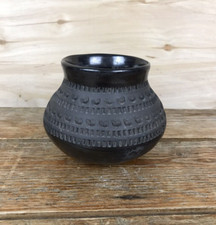Mata Ortiz Mexican Pottery Black Ware Etched 5