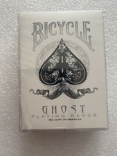 Bicycle White Ghost Playing Cards New & Sealed Rare Ellusionist USPCC Deck picture