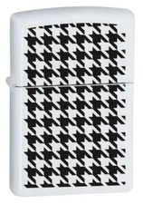 Zippo Hounds Tooth White Matte 24888 picture