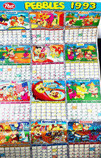 2-THE FLINTSTONES Post Cocoa Pebbles @ PEBBLES 1993 Colorful Posters 35