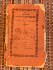 1822 American Masonic Register Ladies & Gentlemen’s Magazine Luther Pratt Vol II picture